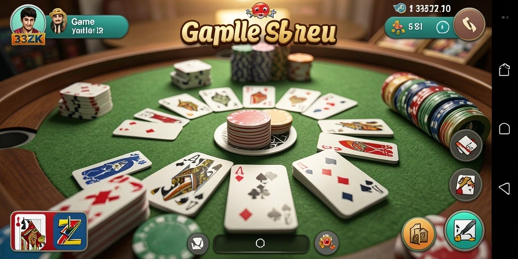 Screenshot 33ZK menampilkan serunya permainan Gaple.