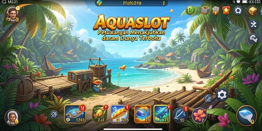 Gameplay seru dan visual memukau di AQUASLOT.