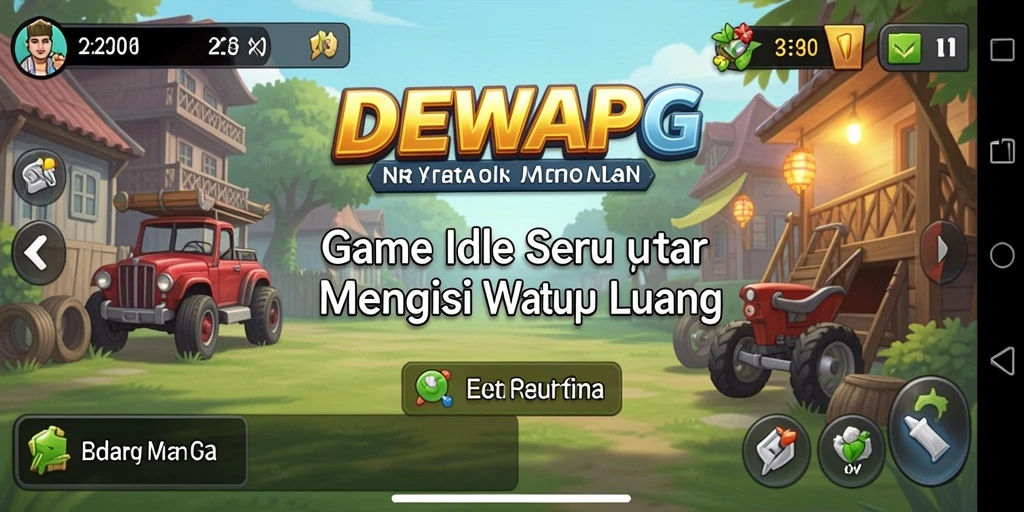 Screenshot gameplay menunjukkan karakter dalam aksi menghasilkan sumber daya.