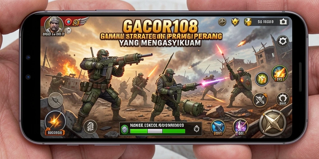 Gameplay seru GACOR108 dengan strategi perang yang menantang.