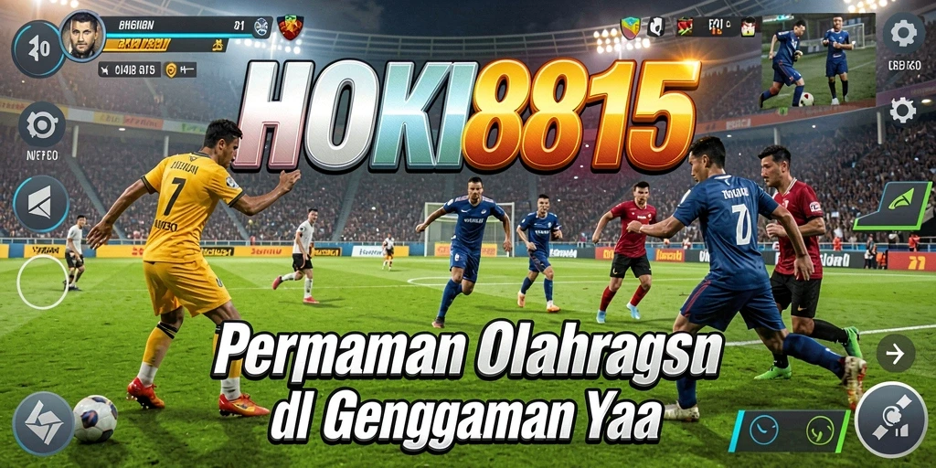 Tangkapan layar gameplay HOKI8815 menampilkan suasana pertandingan olahraga yang mendebarkan.