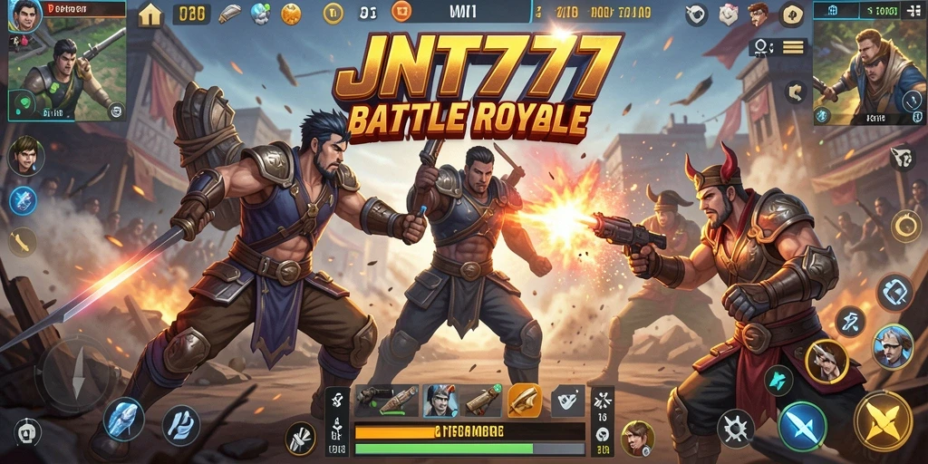 Gameplay seru dan intens dari JNT777 dalam dunia Battle Royale.