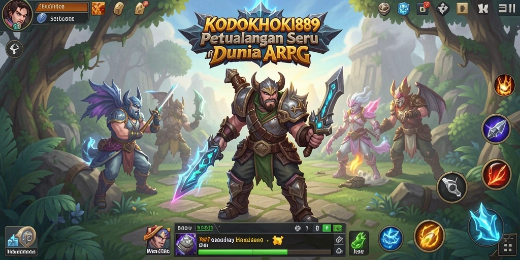 Tampilan gameplay menegangkan dari KODOKHOKI889 di dalam dunia ARPG.