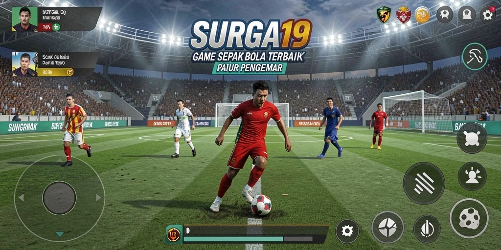 Tampilan mendebarkan dari pertandingan sepak bola SURGA19.