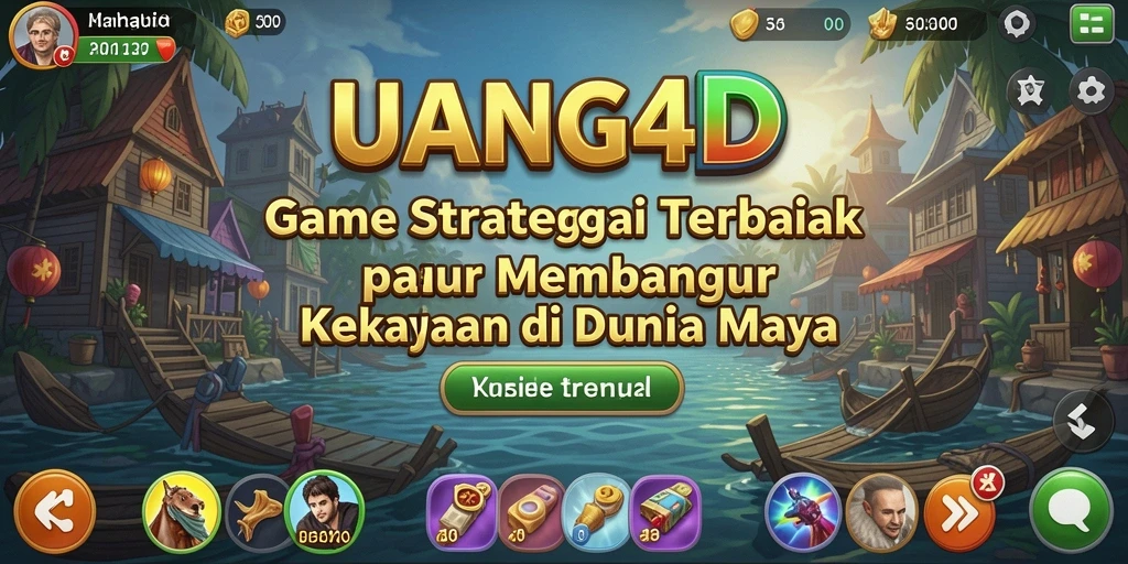 Screenshot utama UANG4D menampilkan gameplay seru dalam membangun kekayaan.